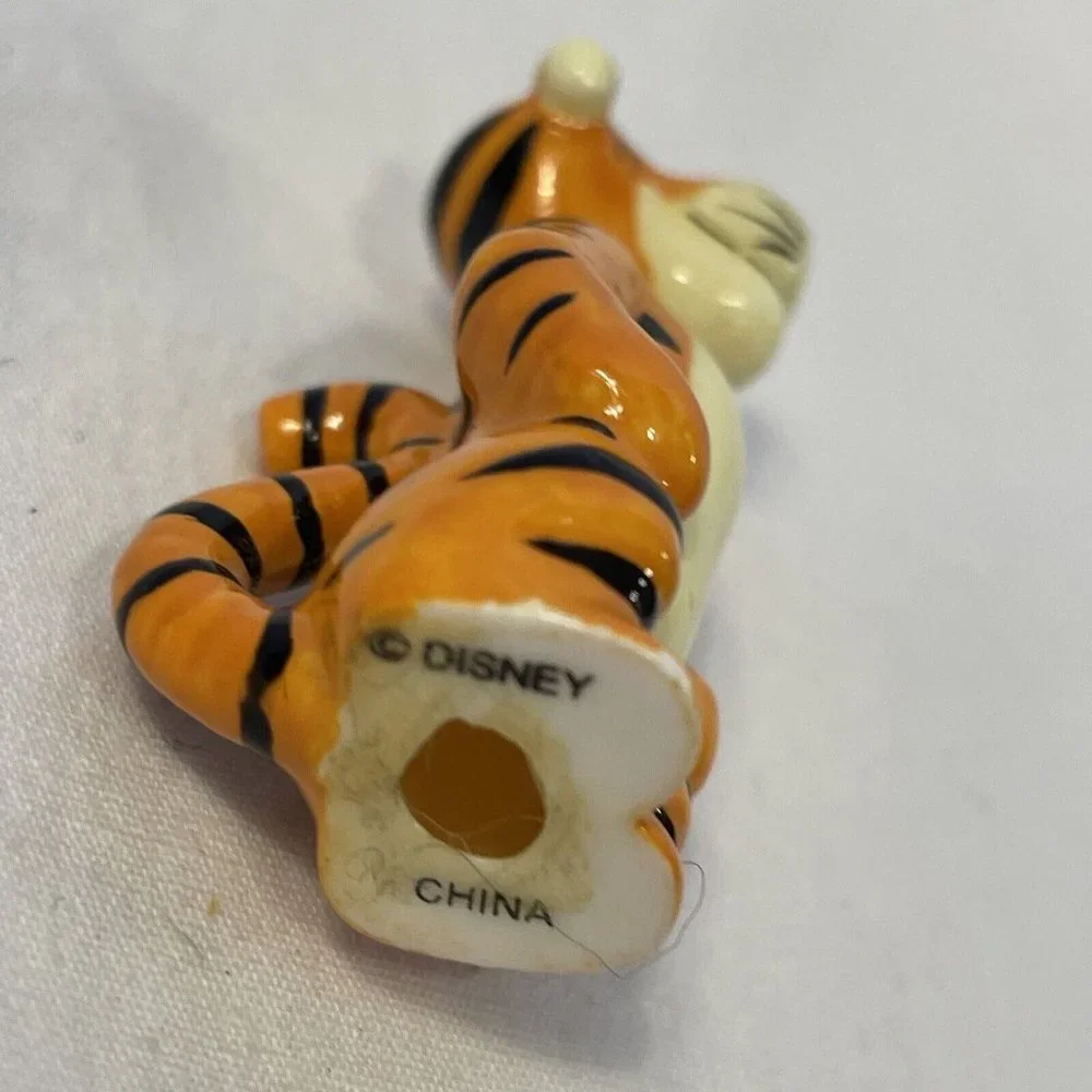 Tigger Miniature Glass Figurine 2 Inches Tall Winnie the Pooh Cake Topper